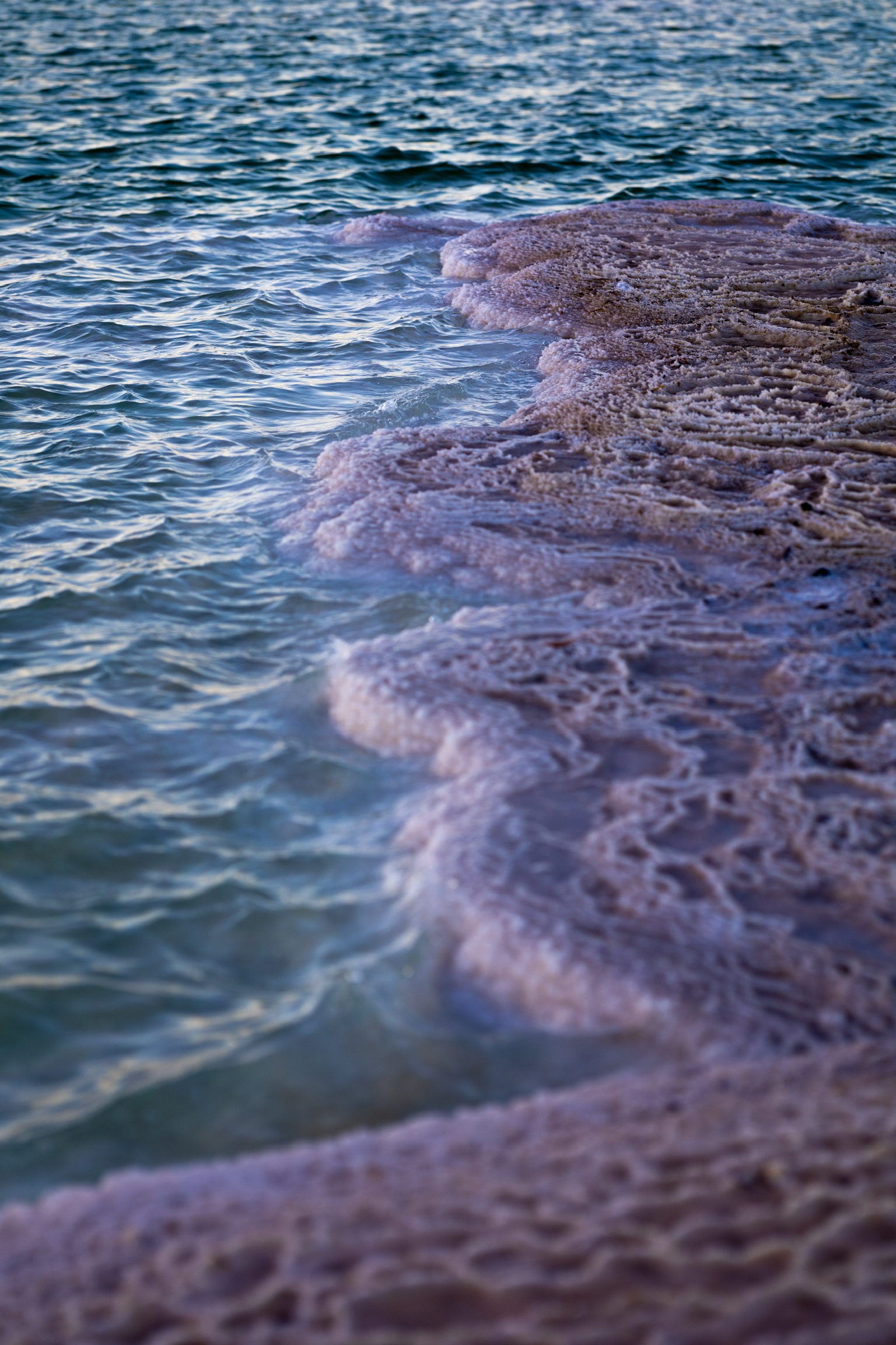 Salt formations of the Dead Sea